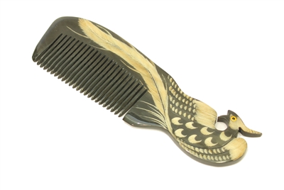 A fun buffalo horn comb